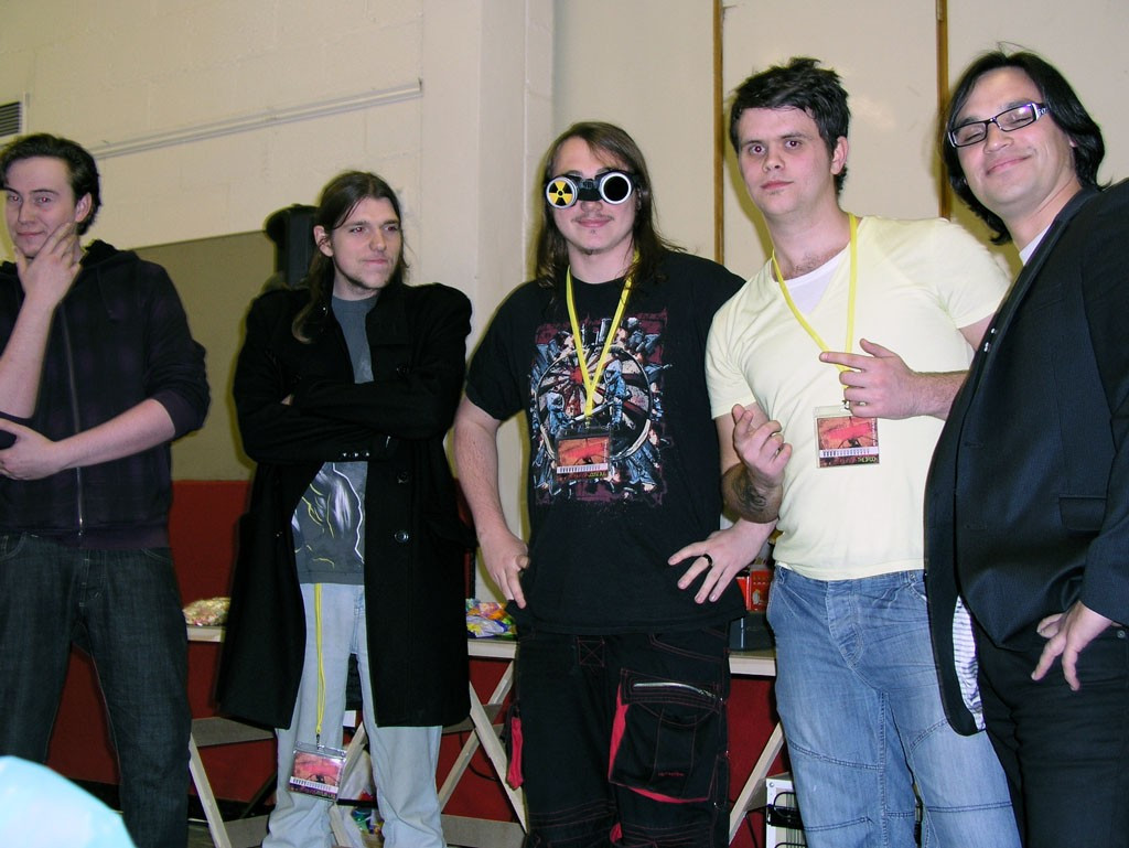 Yellow Team posing at the Dome Intro