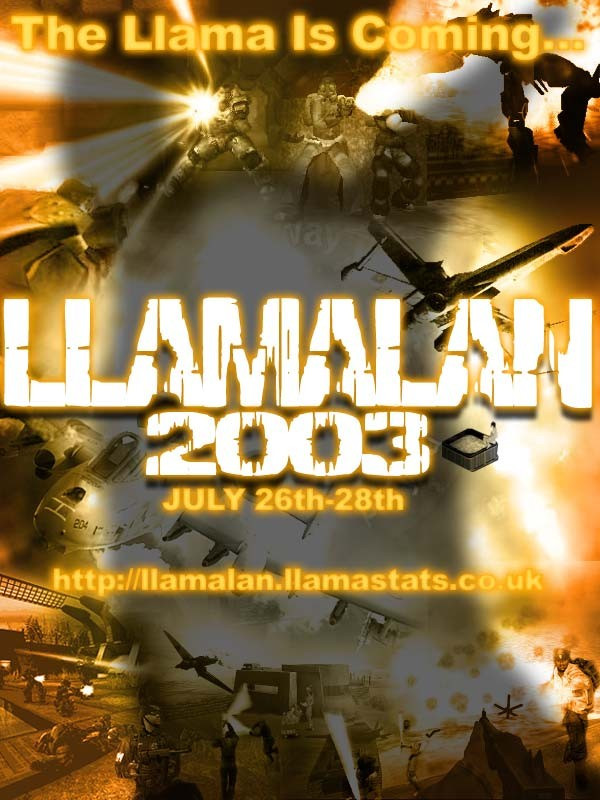 LlamaLAN 2003 Poster