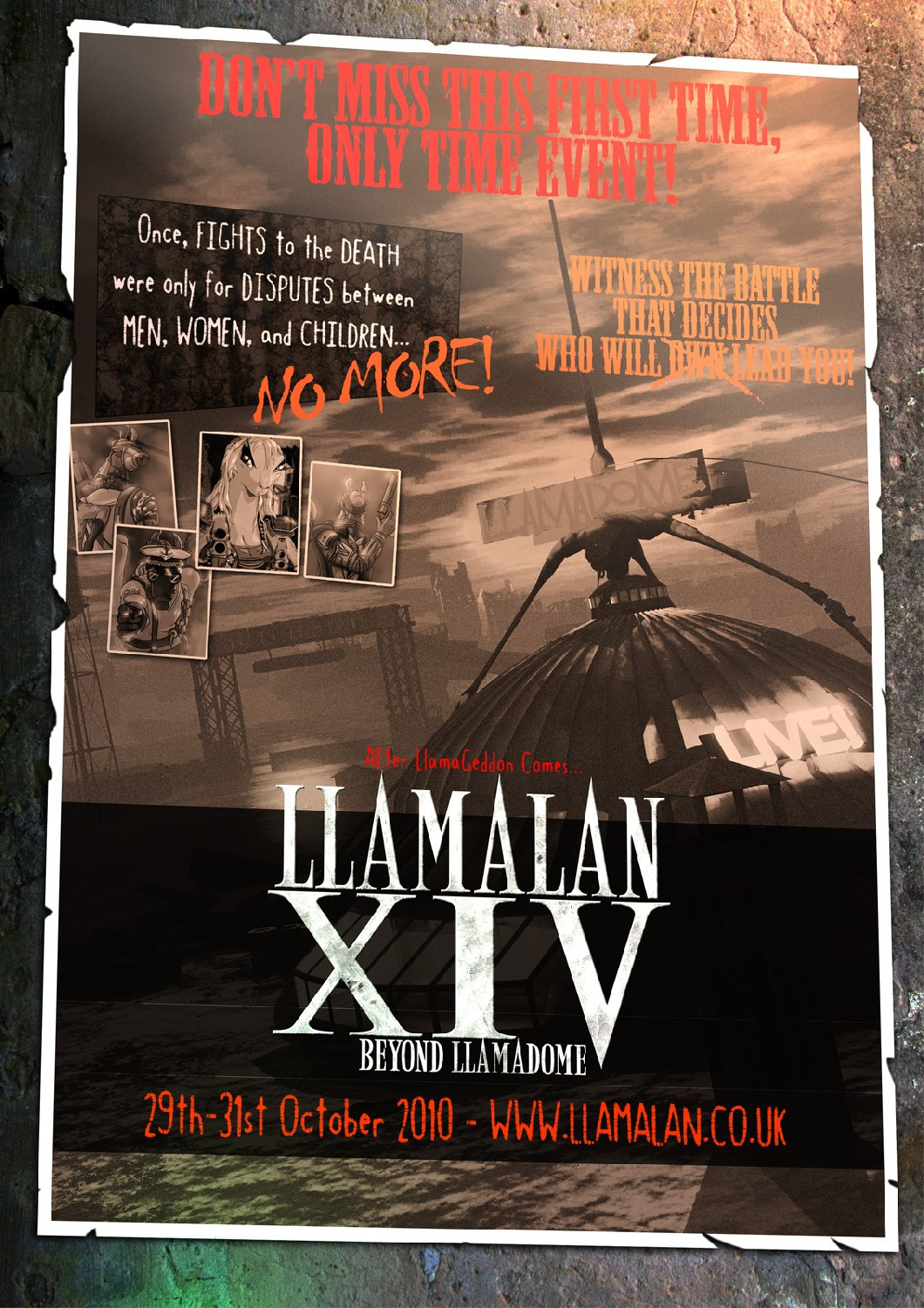 LlamaLAN XIV: Beyond LlamaDome Mega Poster!