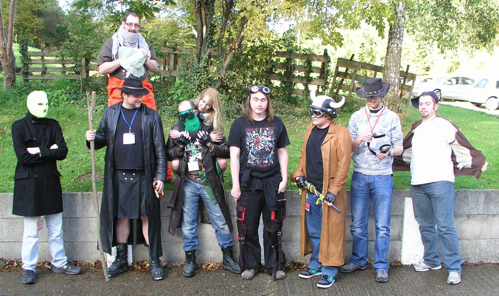 Costumed Group Shot, Ready to Depart